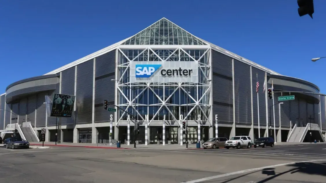 SAP Center arena in downtown San Jose